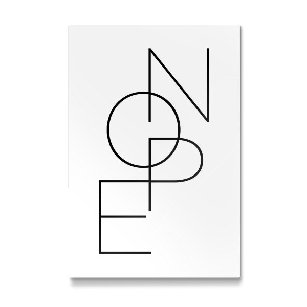 Galerie-Print "NOPE Typo" 30x20 cm artboxONE