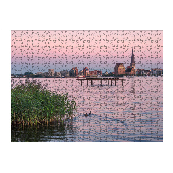 artboxONE Puzzle "Enten auf der Warnow" artboxONE - Natur,Reise,Tiere,Architektur,Städte / Weitere