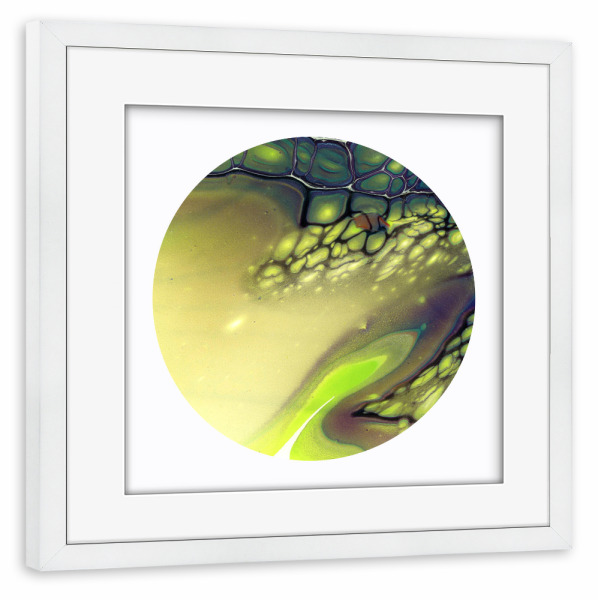 Poster mit Rahmen weiß "The Cold Time - some Cells" artboxONE - Abstrakt