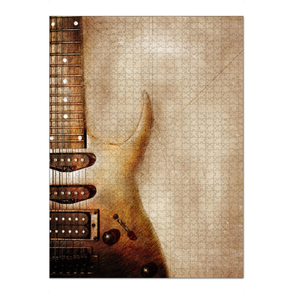 Puzzle Ravensburger "Guitar music instrument" artboxONE - Musik - Guitar,Guitars,Music,Instrument,Music instrument,Musik,Gitarre - Bild guitar