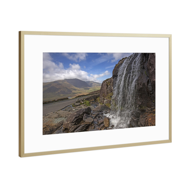 Poster mit Rahmen Gold "Irland - Connor Pass" artboxONE - Natur,Reise,Reise / Länder