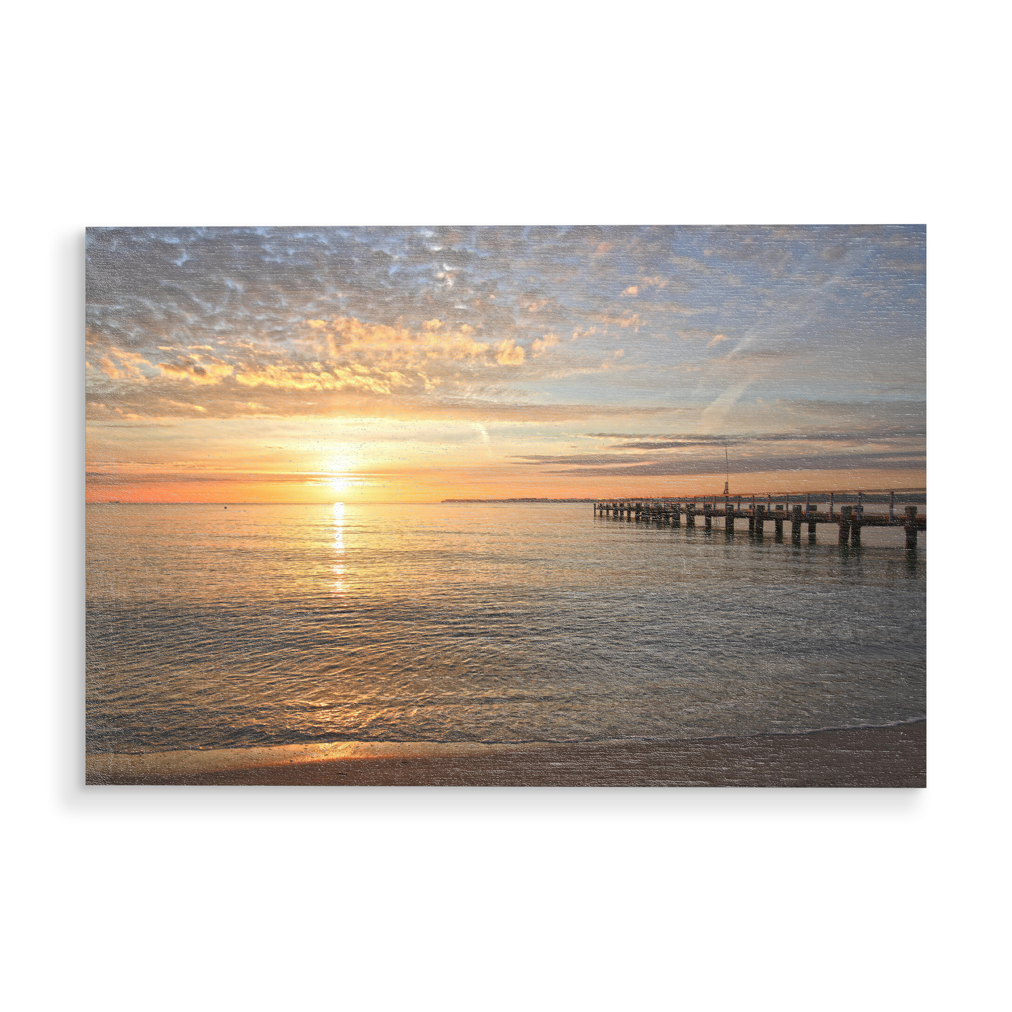 Holzbild "Morgenidylle an der Ostsee" artboxONE - Natur,Reise,Reise / Strand und Meer