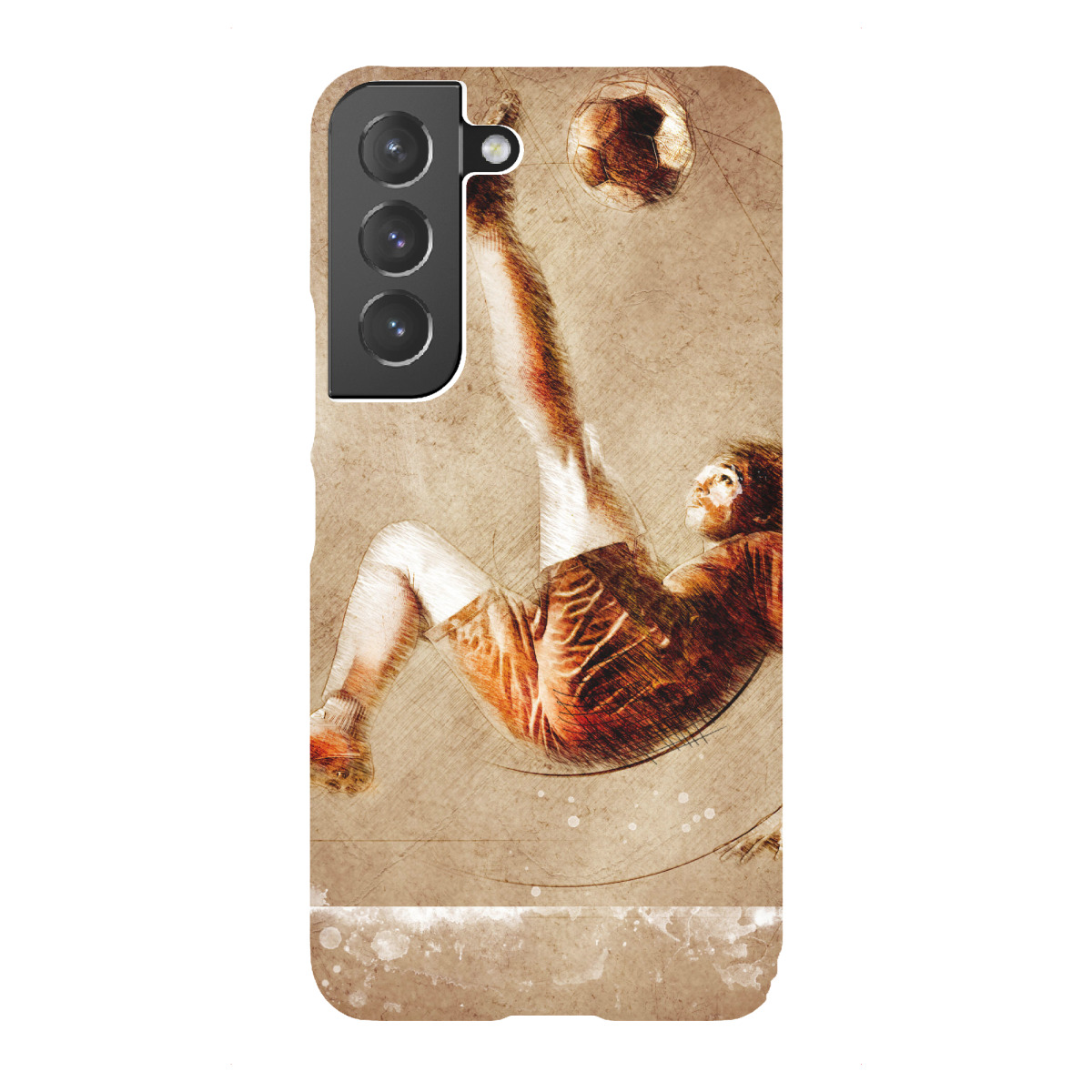 "Football player illustration"für Samsung Galaxy - Premium-Case Handyhülle artboxONE