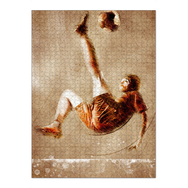 Puzzle Ravensburger "Football player illustration" artboxONE - Sport,Sport / Fußball