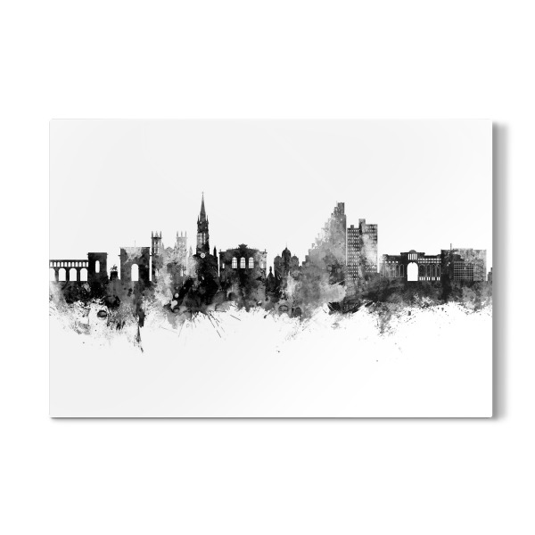 Galerie-Print "Montpellier France Skyline Black" 30x20 cm artboxONE