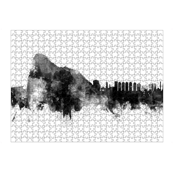 Puzzle Ravensburger "Gibraltar Skyline Black" artboxONE - Städte,Schwarzweiß