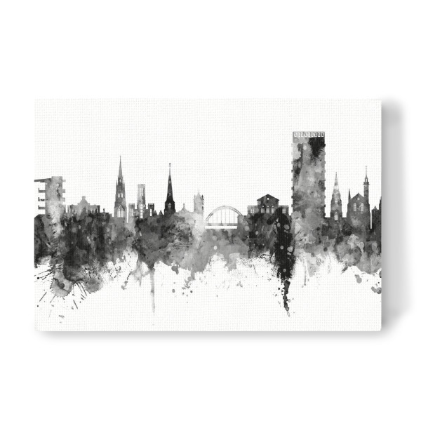 Leinwandbild "Cheltenham England Skyline Black" artboxONE - Städte,Schwarzweiß
