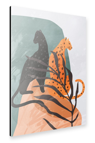 Alu-Dibond "Big Cats" 30x20 cm artboxONE