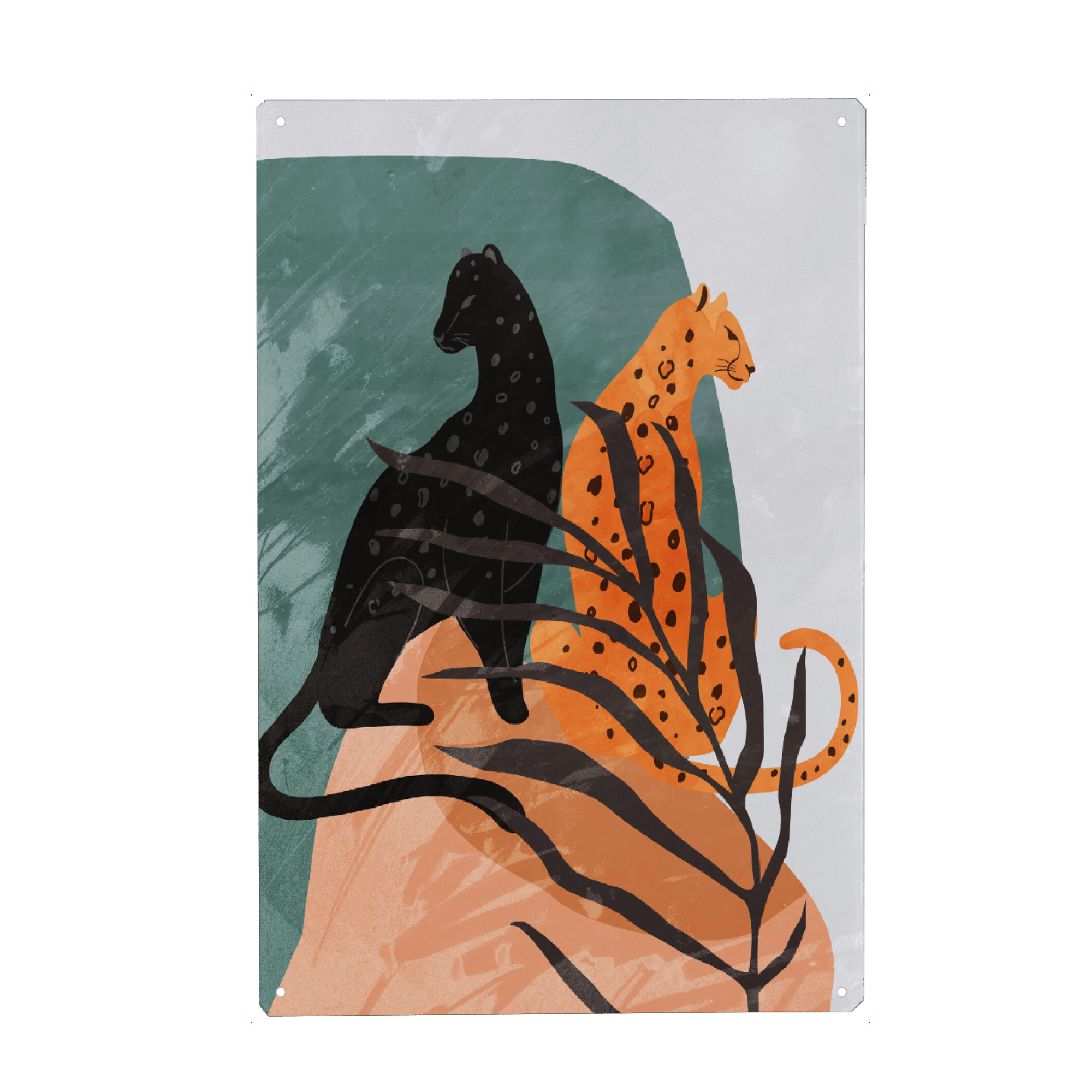 Holzbild "Big Cats" artboxONE - Natur,Floral,Tiere