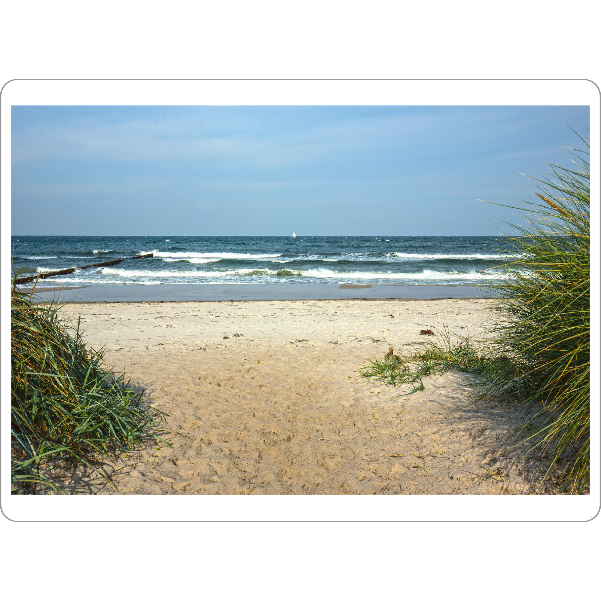 Tischset "Urlaubsstimmung am Ostseestrad" artboxONE - Natur,Reise,Reise / Strand und Meer