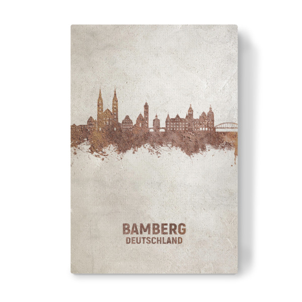 Leinwandbild "Bamberg Germany Skyline Rust" artboxONE - Städte