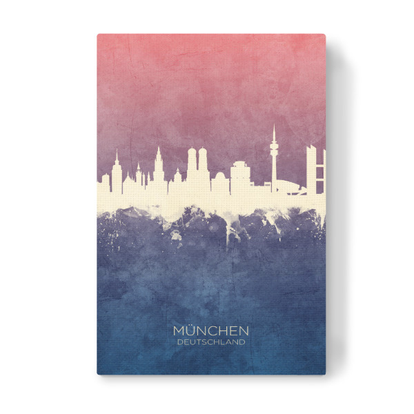 Leinwandbild "Munich Germany Skyline BlueRose" artboxONE - Städte