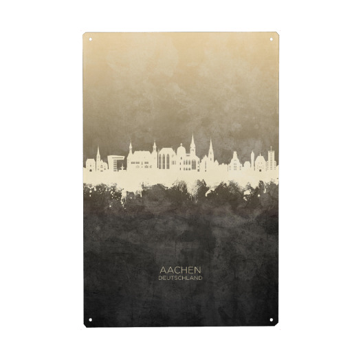 Aachen Germany Skyline Taupe