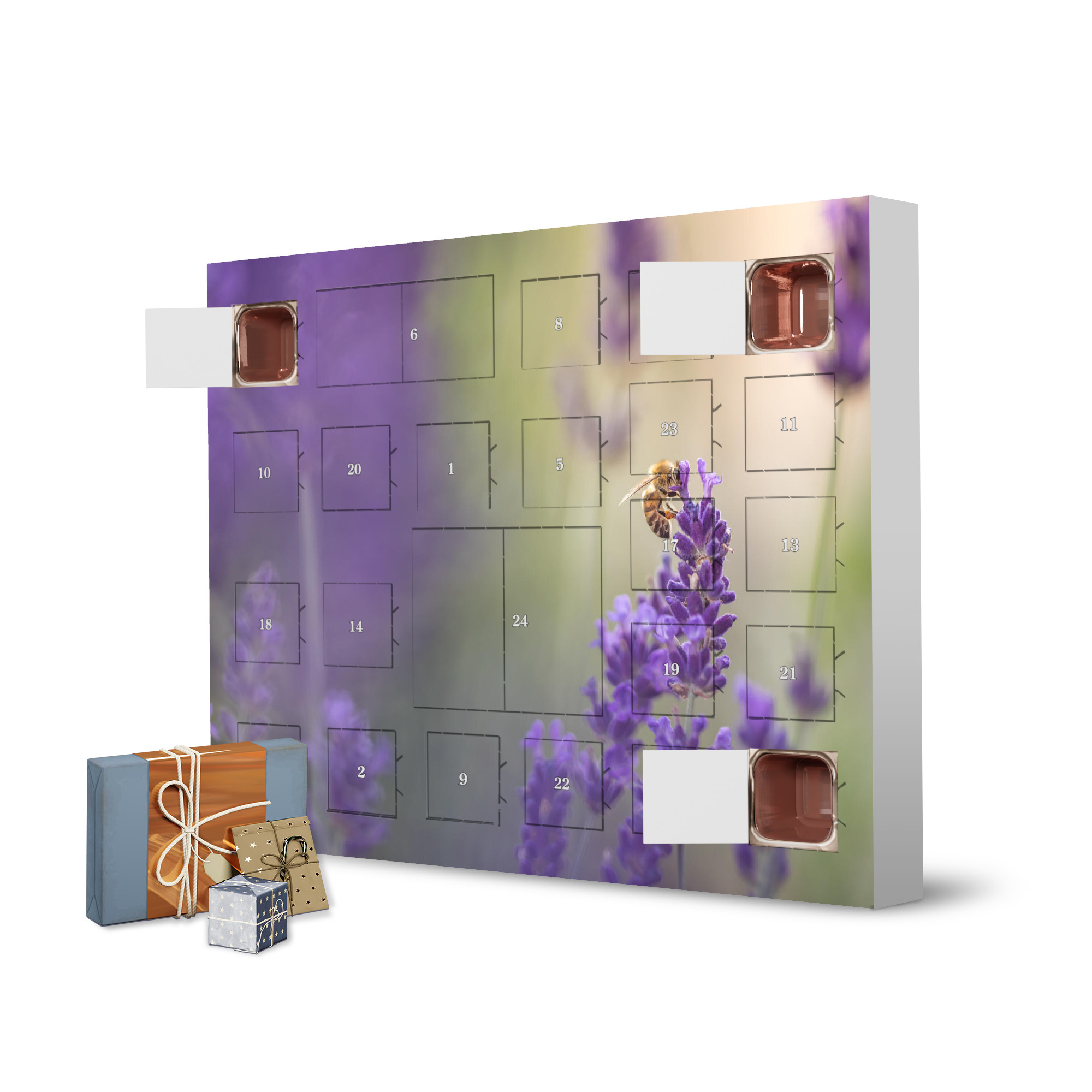 Adventskalender zum Selbstbefüllen Lavandula artboxONE Adventskalender Natur
