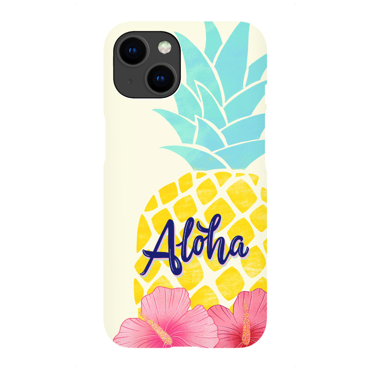 "Aloha mit Ananas"für iPhone - Premium-Case Handyhülle artboxONE