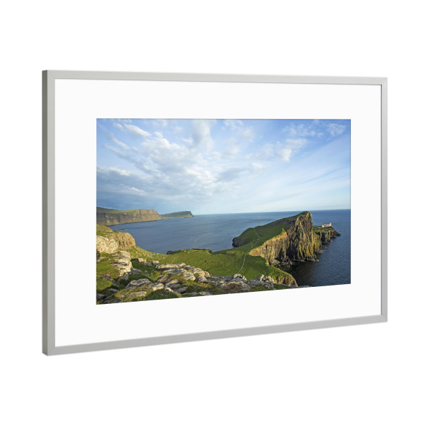 Poster mit Rahmen Silber "Neist Point Lighthouse" artboxONE - Natur,Reise,Reise / Länder