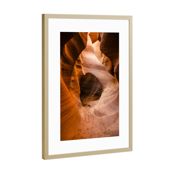 Poster mit Rahmen Gold "Pure Faszination Antelope Cayon" artboxONE - Natur,Reise,Reise / Länder