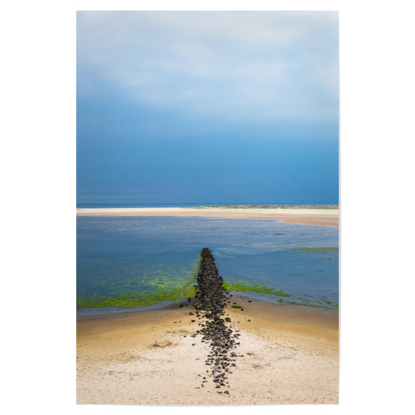 Poster 30x20 cm "Strand , Buhne und Algen" artboxONE - Natur,Reise,Reise / Strand und Meer
