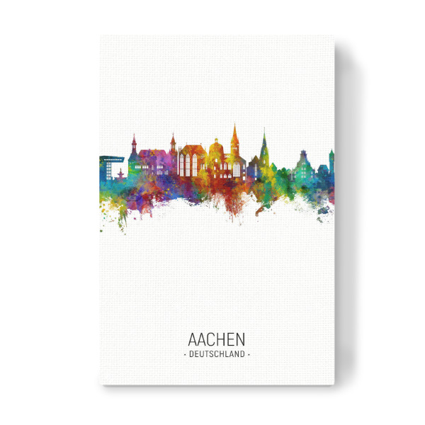 Leinwandbild "Aachen Germany Skyline Portrait" artboxONE - Städte