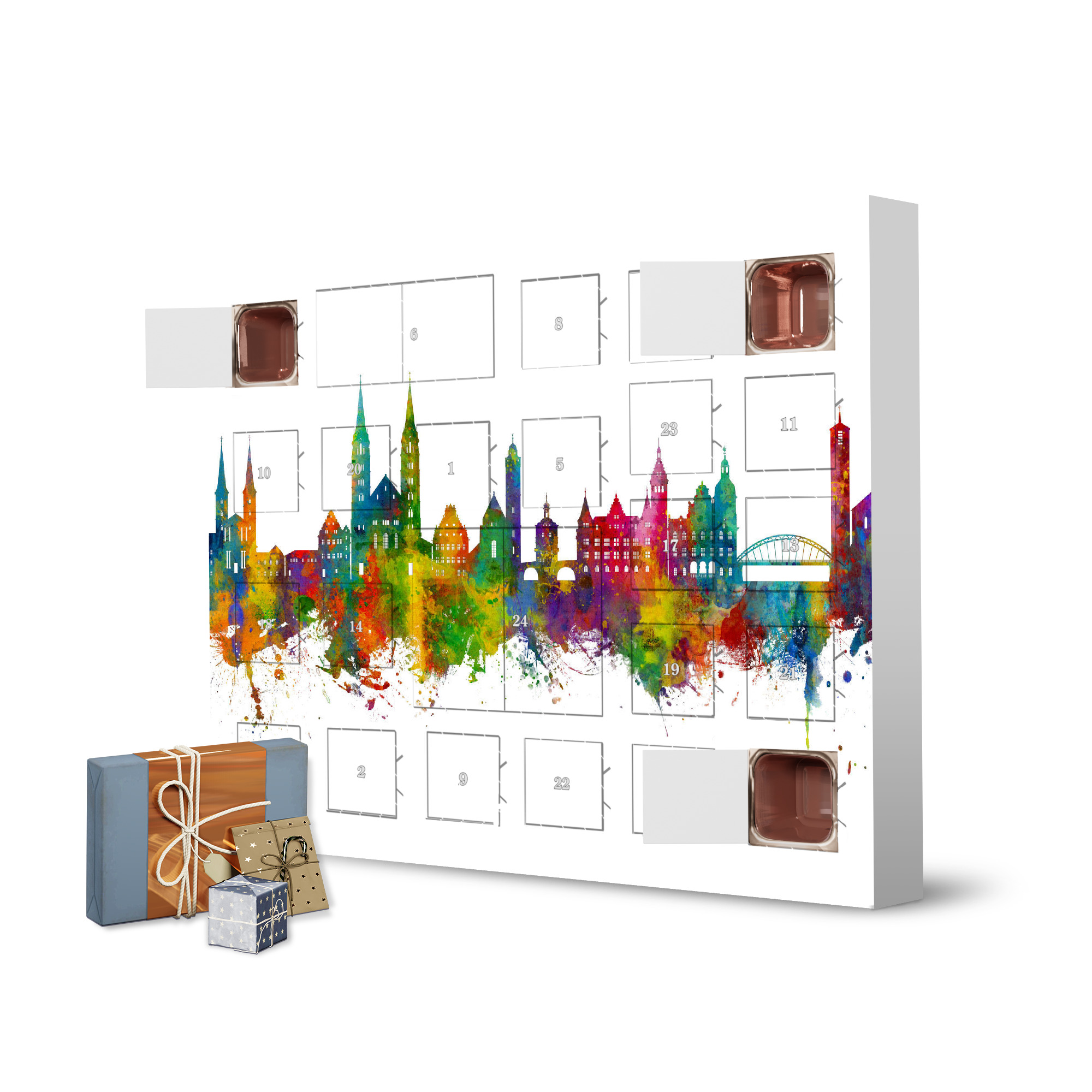 Adventskalender zum Selbstbefüllen Bamberg Germany Skyline artboxONE Adventskalender Städte