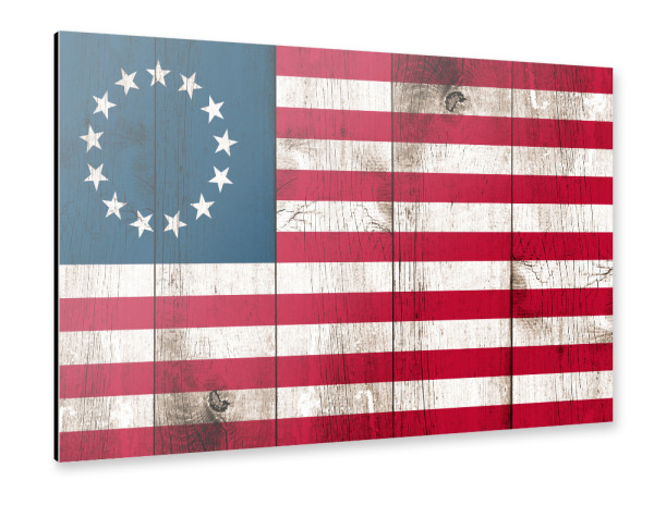 Alu-Dibond "The Betsy Ross Flag" 30x20 cm artboxONE
