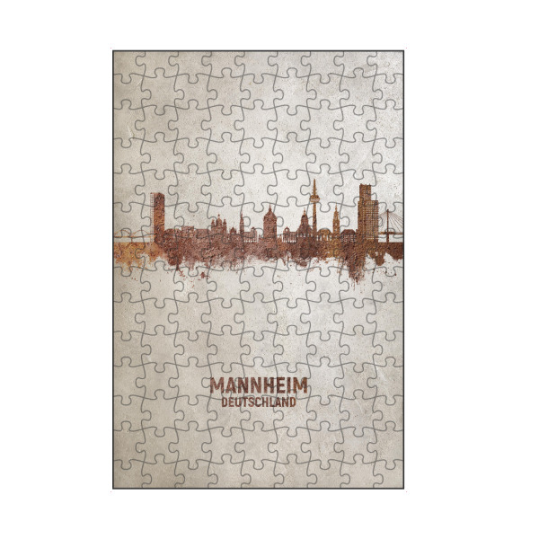 artboxONE Puzzle "Mannheim Germany Skyline Rust" artboxONE - Städte