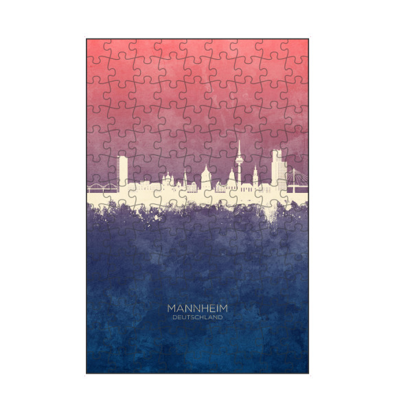 artboxONE Puzzle "Mannheim Germany Skyline BlueRose" artboxONE - Städte
