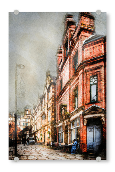 Acrylglasbild "Manchester city life" artboxONE - Städte,Reise