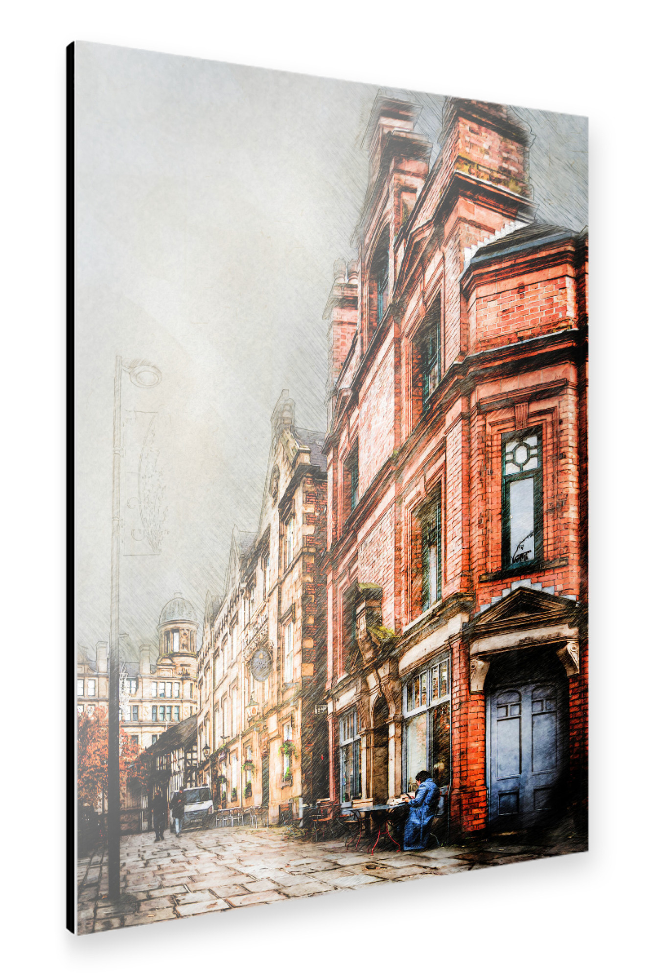 Alu-Dibond "Manchester city life" 75x50 cm artboxONE