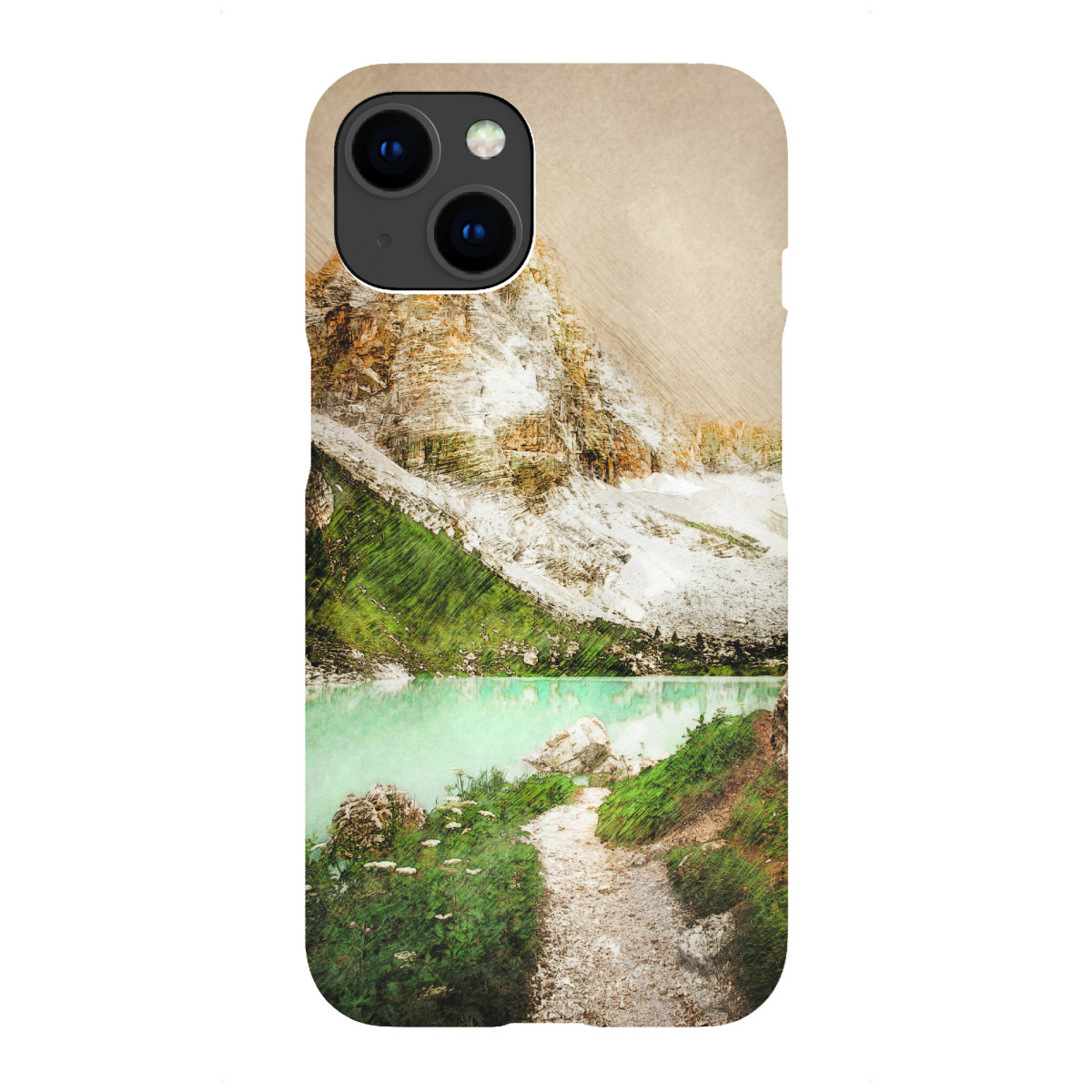 "Italy Sorapiss Lake"für iPhone - Premium-Case Handyhülle artboxONE