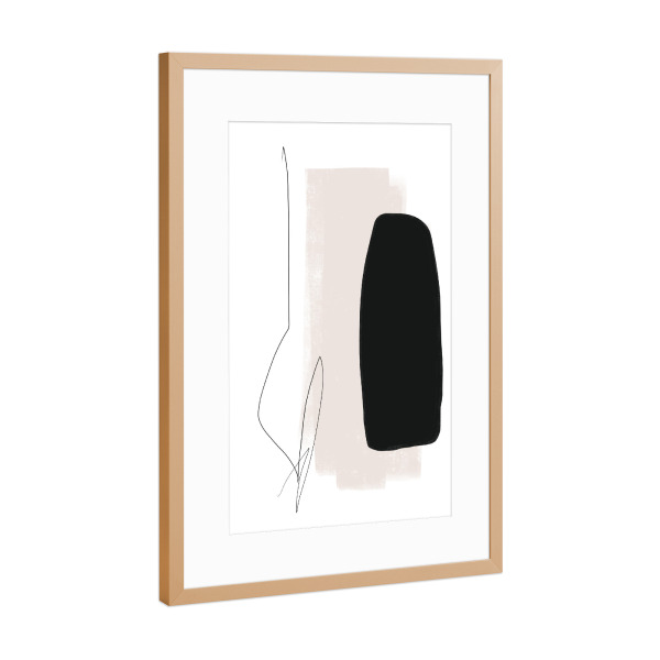 Poster mit Rahmen Kupfer "It is a Sign" artboxONE - Abstrakt,Geometrie