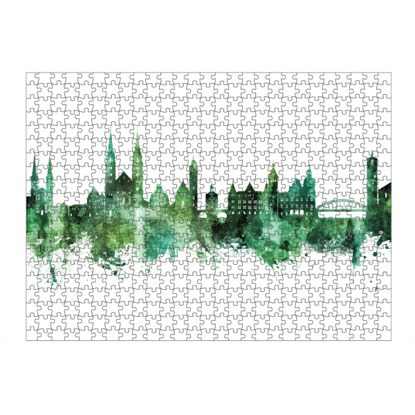artboxONE Puzzle "Bamberg Germany Skyline Green" artboxONE - Städte
