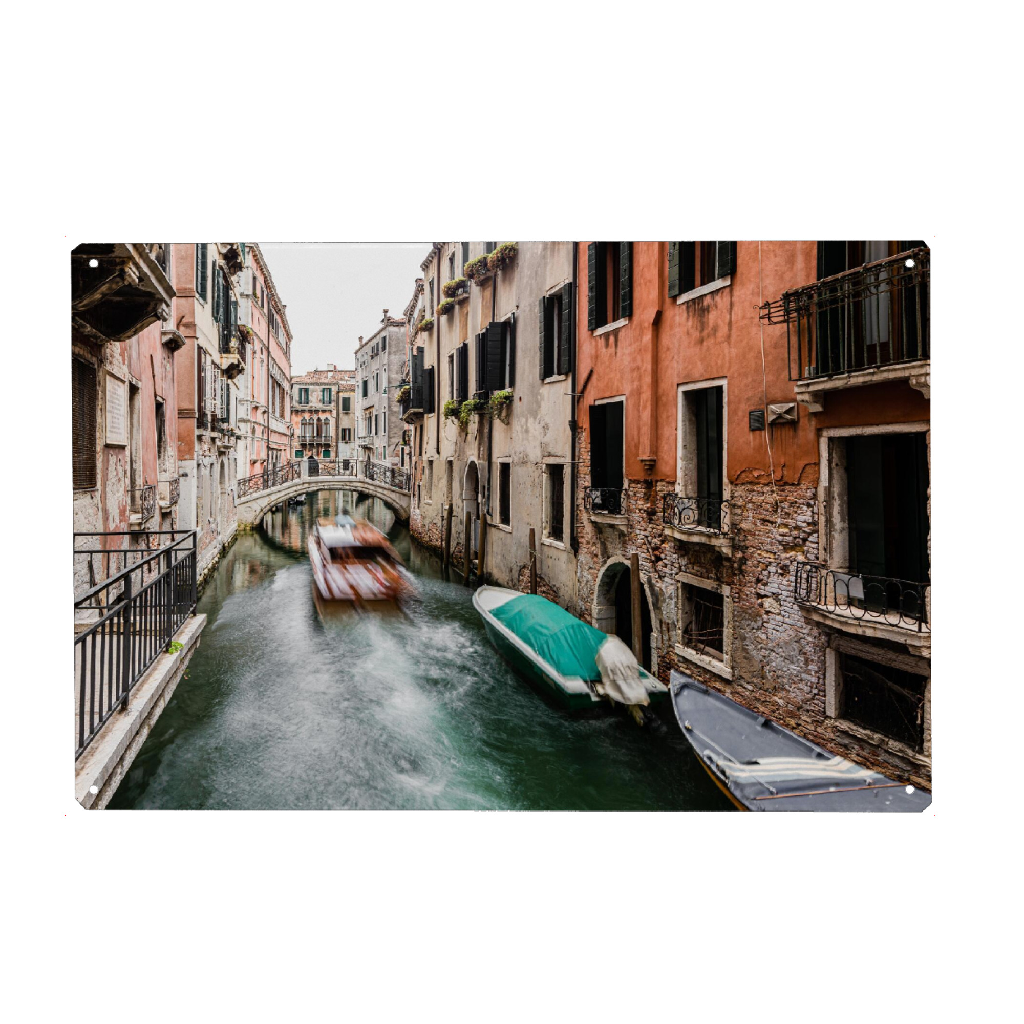 Metall Poster "Bootsverkehr in Venedig" artboxONE - Reise,Architektur