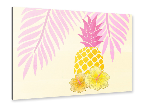 Alu-Dibond "Ananas-Stilleben. Modern" 30x20 cm artboxONE