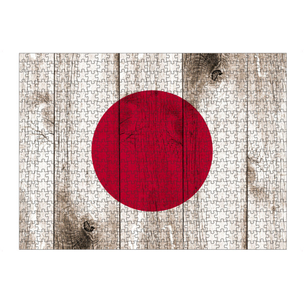 Puzzle Ravensburger "Japan Vintage Flag" artboxONE - Reise / Asien - Flagge,Fahne,Japan,Sonne,Vintage,Grunge,Flag,Sun - Bild flagge