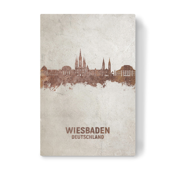 Leinwandbild "Wiesbaden Germany Skyline Rust" artboxONE - Städte