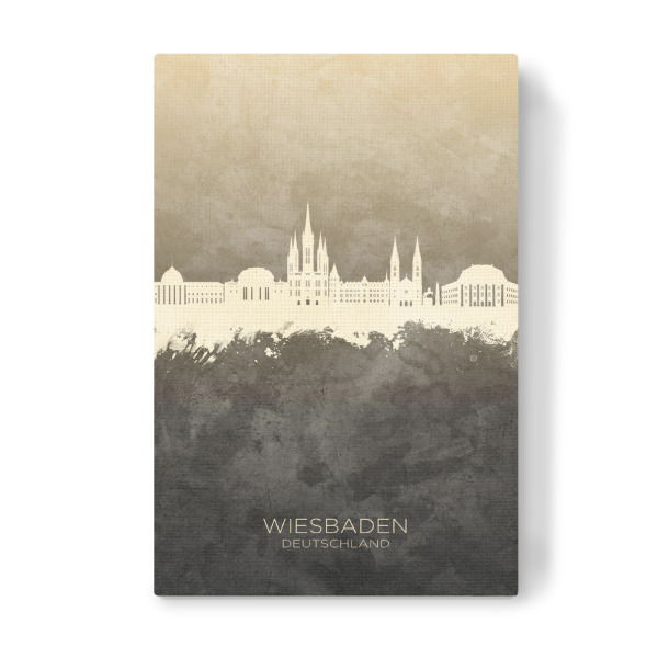 Leinwandbild "Wiesbaden Germany Skyline Taupe" artboxONE - Städte