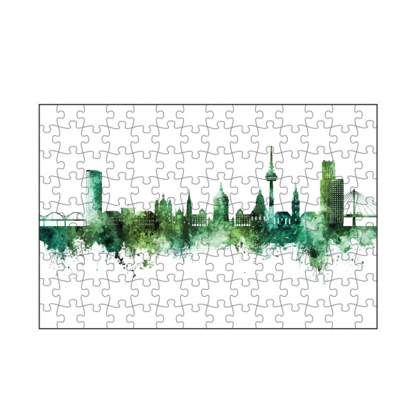 artboxONE Puzzle "Mannheim Germany Skyline Green" artboxONE - Städte