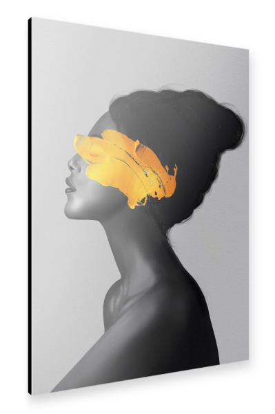 Alu-Dibond "Yellow Girl I" 30x20 cm artboxONE