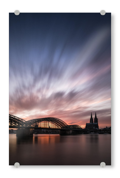 Acrylglasbild "Köln am Rhein" artboxONE - Städte / Köln,Architektur