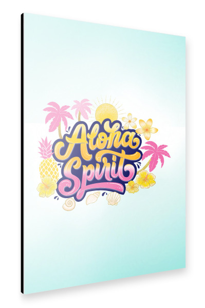 Alu-Dibond "Aloha Spirit" 30x20 cm artboxONE
