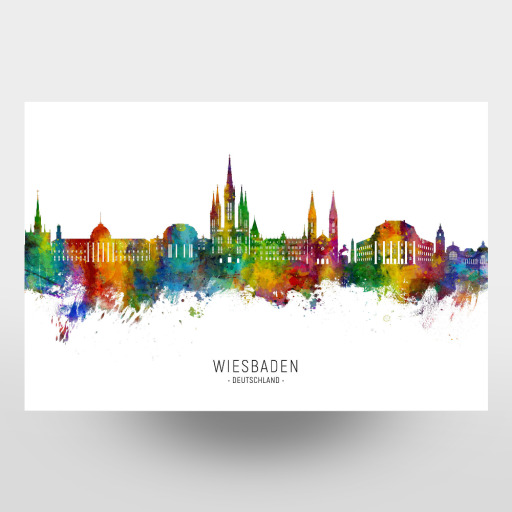 Wiesbaden Germany Skyline txt