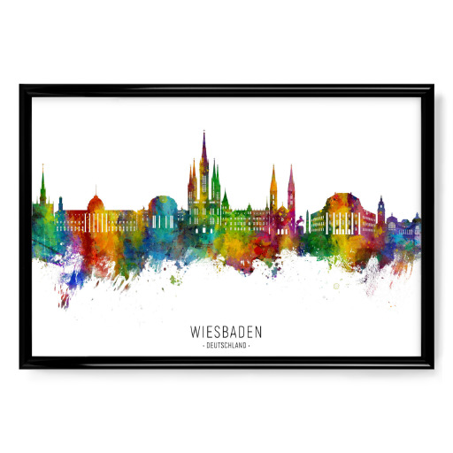 Wiesbaden Germany Skyline txt