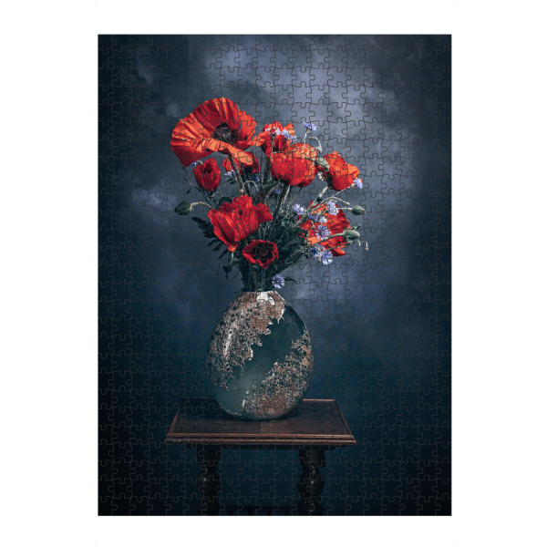 Puzzle Ravensburger "Mohn in der Vase" artboxONE - Floral