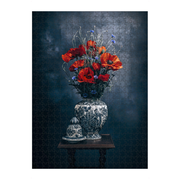 Puzzle Ravensburger "Mohnblumenstrauß" artboxONE - Buchstaben / M,Buchstaben / S
