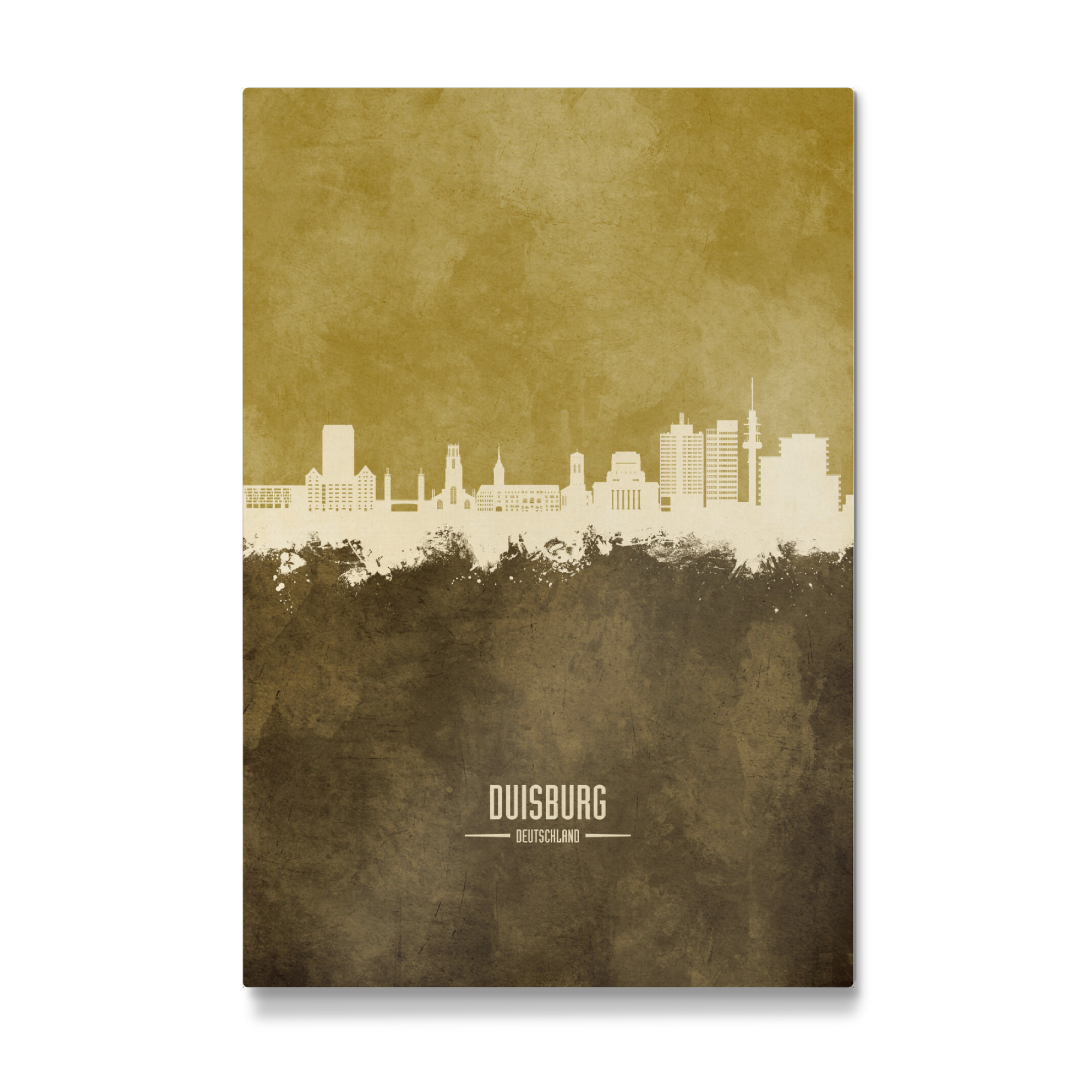 Galerie-Print "Duisburg Germany Skyline Brown" 30x20 cm artboxONE