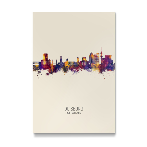 Galerie-Print "Duisburg Germany Skyline Beige" 30x20 cm artboxONE