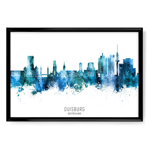 Duisburg Skyline Blue Name