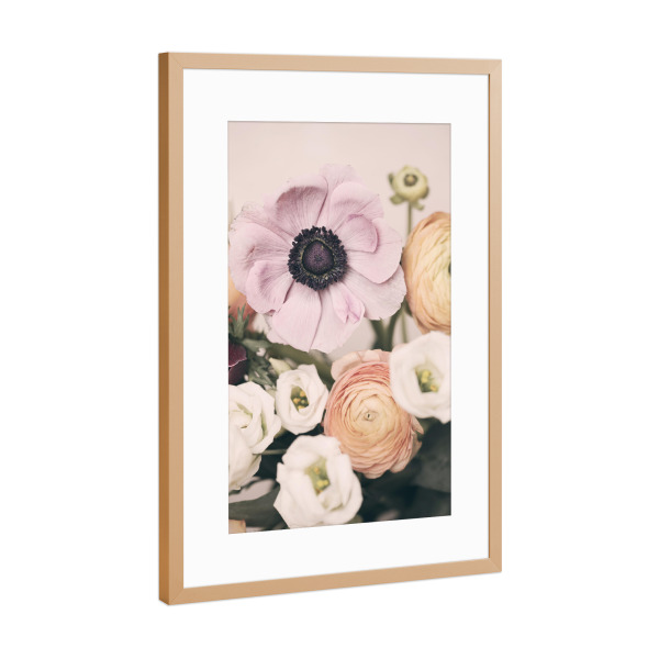 Poster mit Rahmen Kupfer "Spring Florals" artboxONE - Natur,Floral