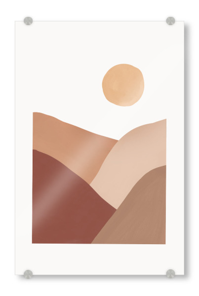 Acrylglasbild "Desert Sun" artboxONE - Abstrakt,Geometrie